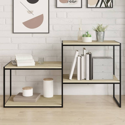 boghylder 8 stk. 60x50x1,5 cm spånplade sonoma-eg