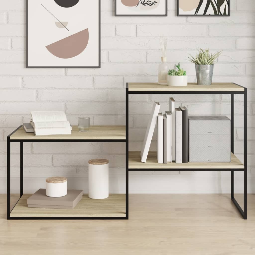 boghylder 8 stk. 60x50x1,5 cm spånplade sonoma-eg billede