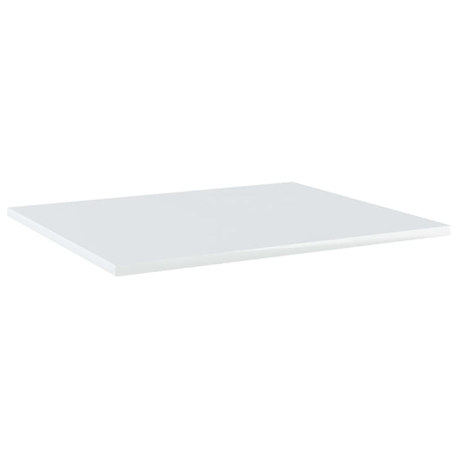 boghylder 8 stk. 60x50x1,5 cm spånplade hvid højglans