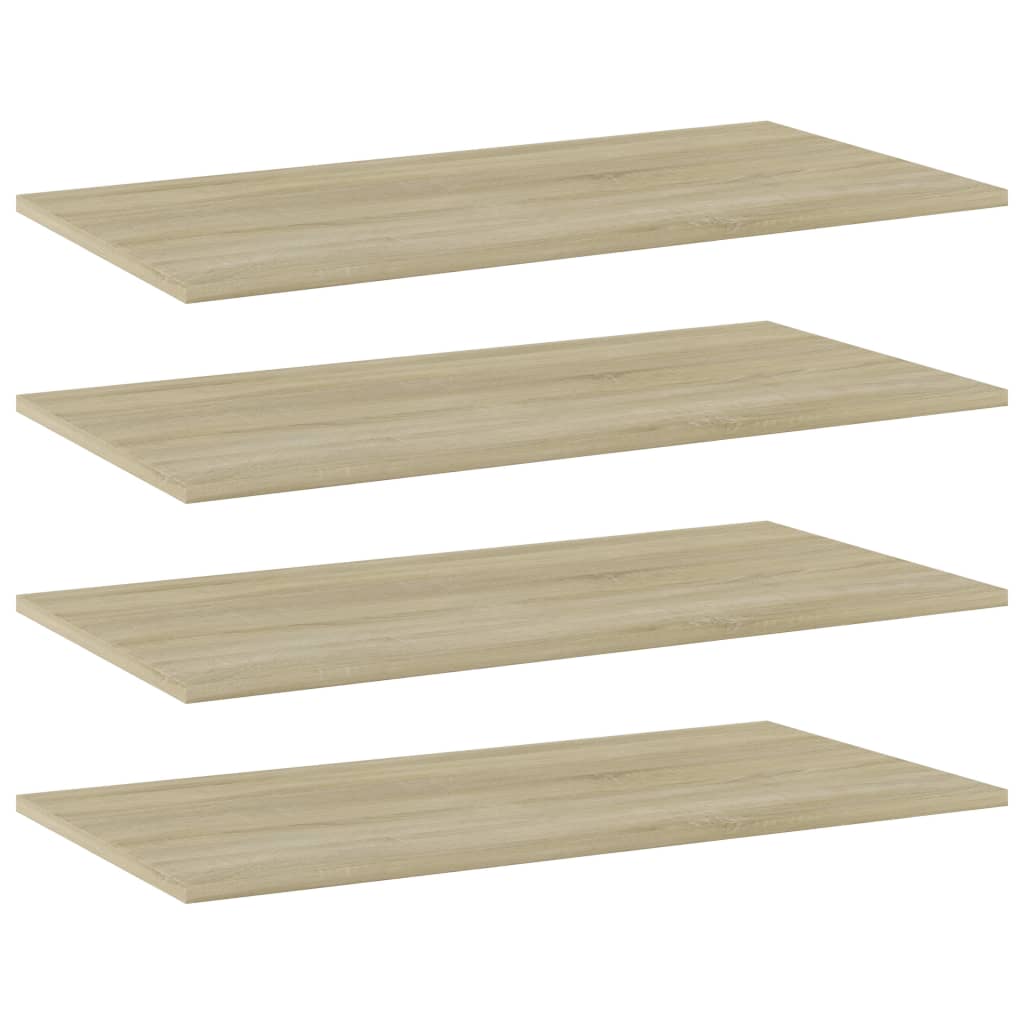 Boghylder 40X10X1,5 Cm Konstrueret Træ Sonoma-Eg - 4 / 80 x 40 x 1.5 cm