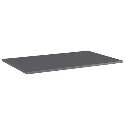 boghylder 4 stk. 80x50x1,5 cm konstrueret træ grå højglans