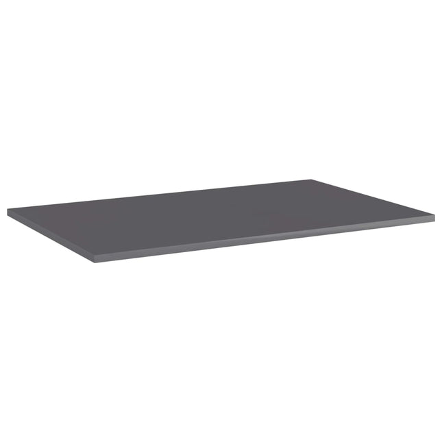 boghylder 4 stk. 80x50x1,5 cm konstrueret træ grå højglans