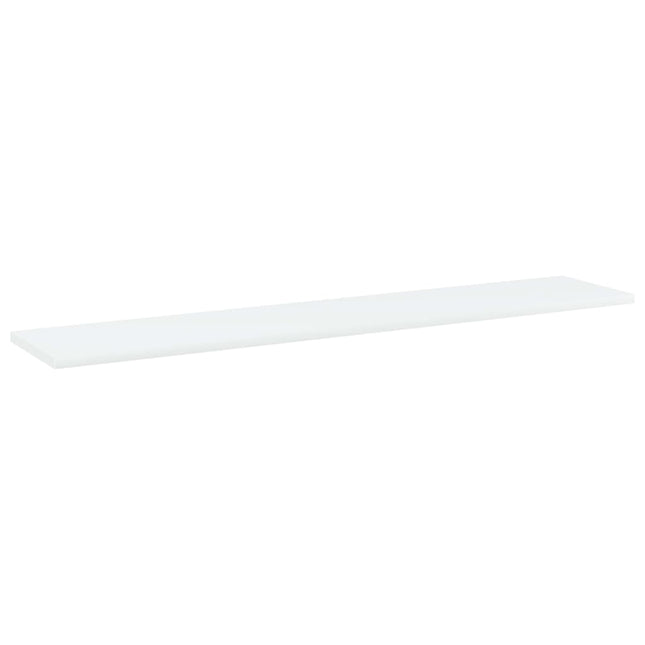boghylder 4 stk. 100x20x1,5 cm konstrueret træ hvid
