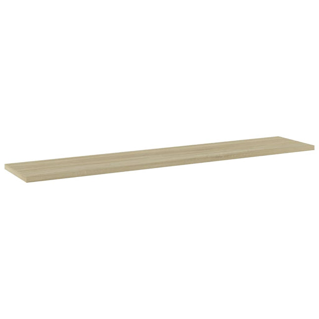 boghylder 4 stk. 100x20x1,5 cm konstrueret træ sonoma-eg
