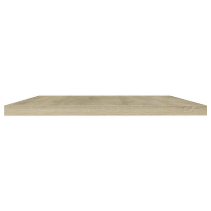 boghylder 4 stk. 100x20x1,5 cm konstrueret træ sonoma-eg