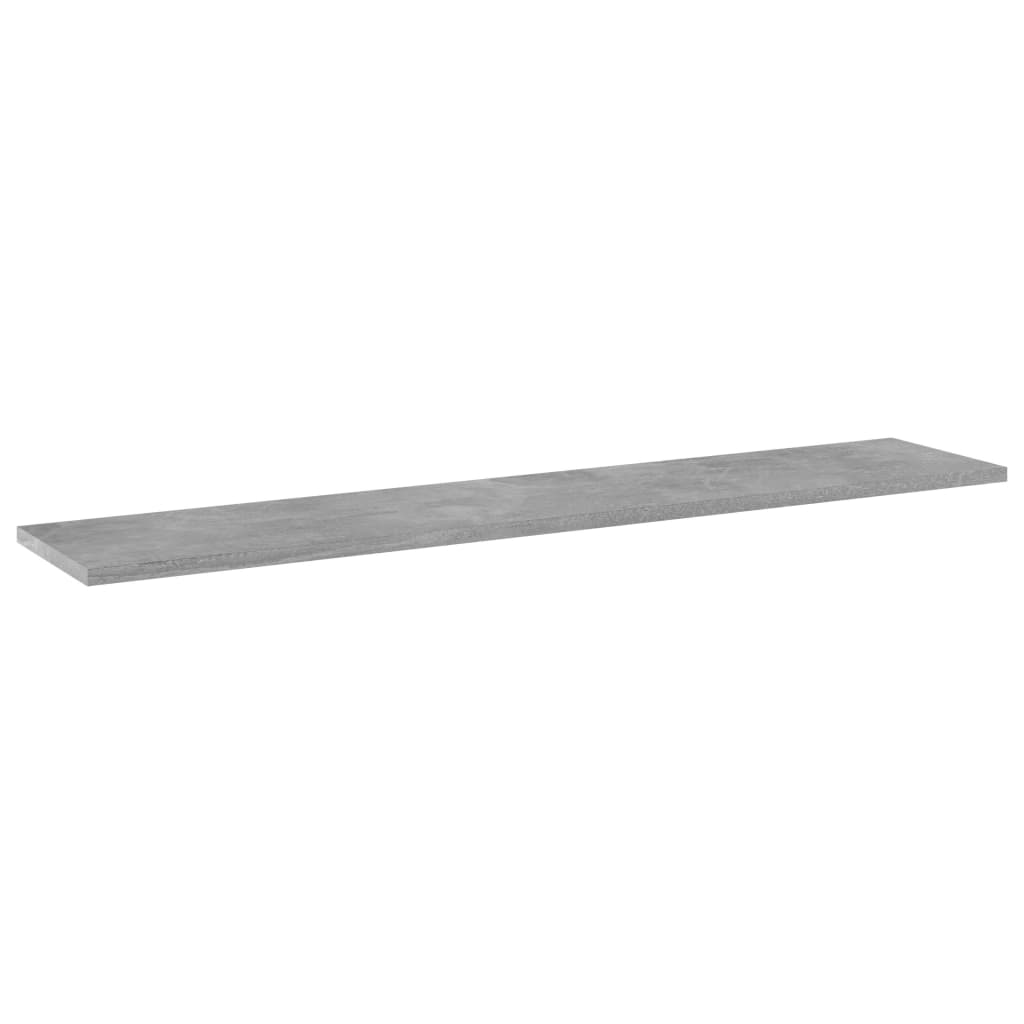 boghylder 8 stk. 100x20x1,5 cm konstrueret træ betongrå