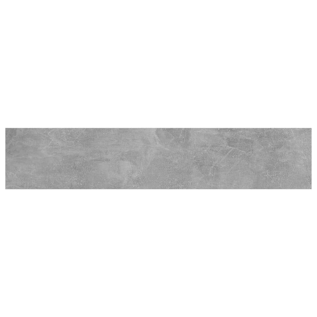 boghylder 8 stk. 100x20x1,5 cm konstrueret træ betongrå