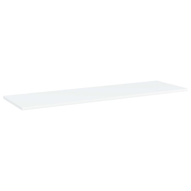 boghylder 8 stk. 100x30x1,5 cm konstrueret træ hvid