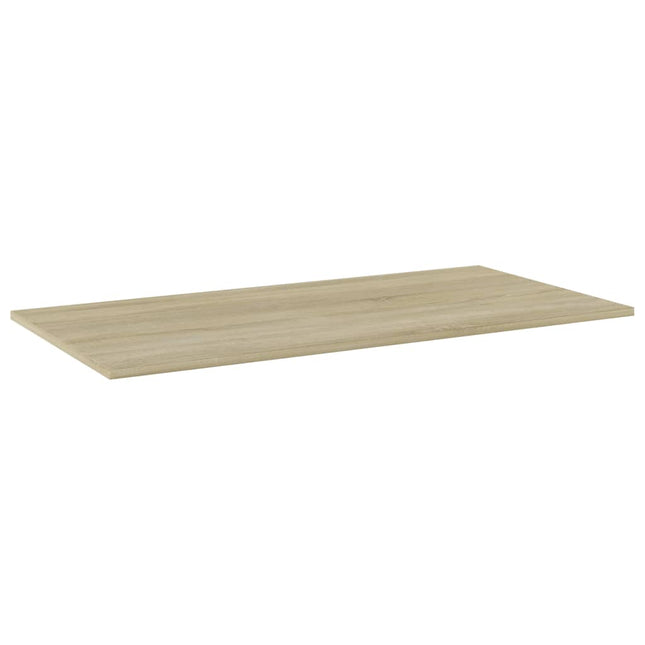 boghylder 4 stk. 100x50x1,5 cm konstrueret træ sonoma-eg