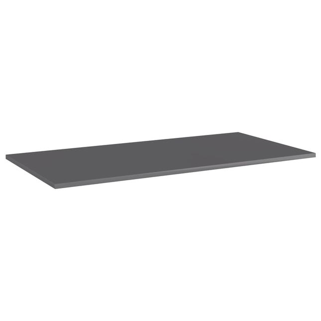 boghylder 4 stk. 100x50x1,5 cm konstrueret træ grå højglans