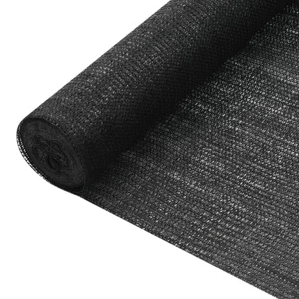 afskærmning 1,2x10 m HDPE 75 g/m² sort