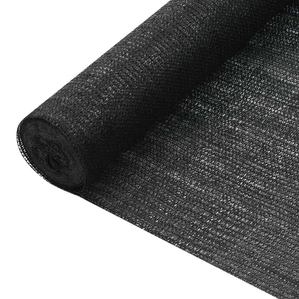 afskærmning 1,2x10 m HDPE 75 g/m² sort billede