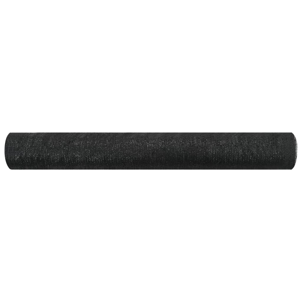 afskærmning 1,2x10 m HDPE 75 g/m² sort