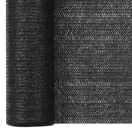 afskærmning 1,2x10 m HDPE 75 g/m² sort