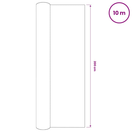 afskærmning 2x10 m HDPE 150 g/m² sort