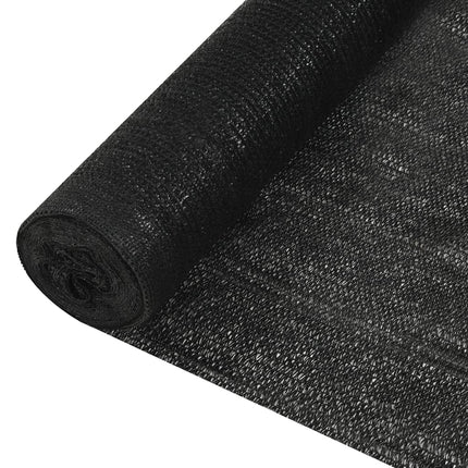 afskærmning 1,5x50 m HDPE 195 g/m² sort