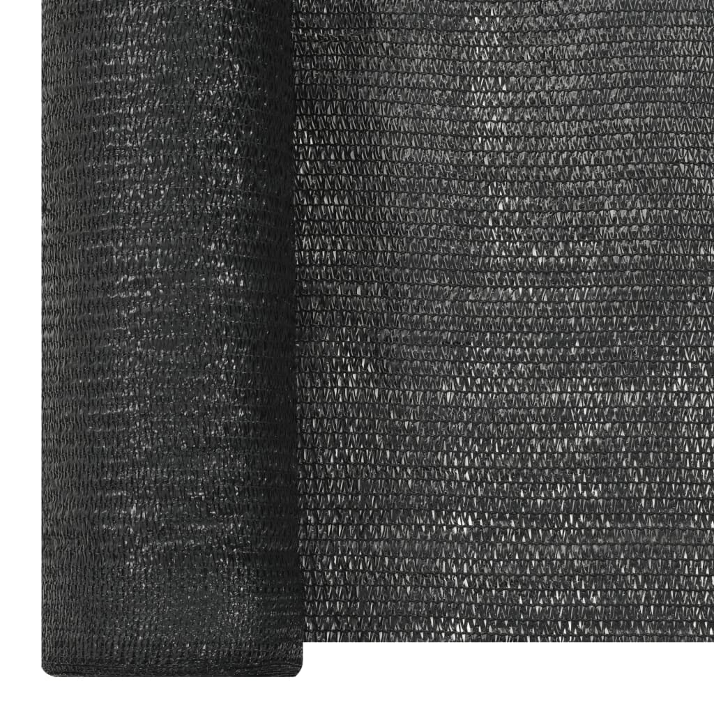afskærmning 2x10 m HDPE 195 g/m² sort