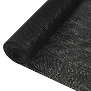 afskærmning 2x50 m HDPE 195 g/m² sort