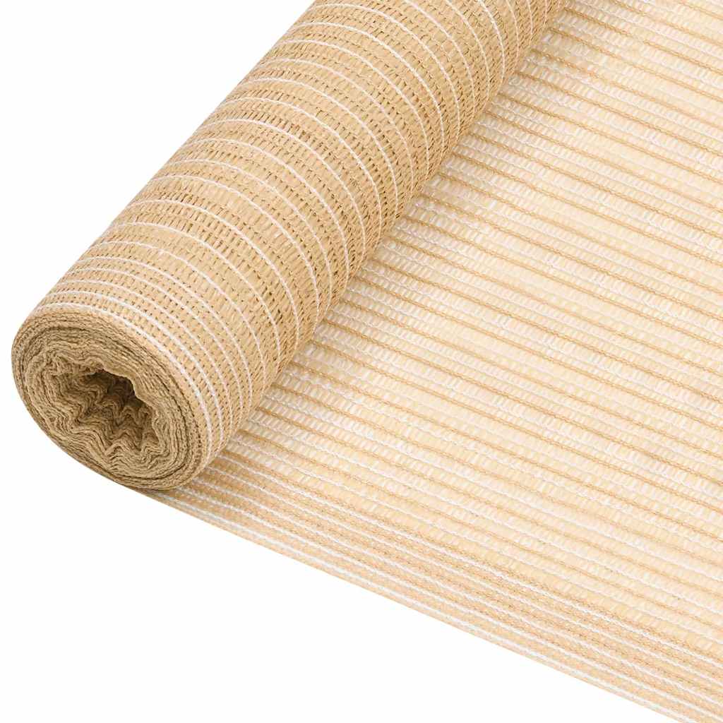 vidaXL afskærmning 1,8x10 m 195 g/m² HDPE beige