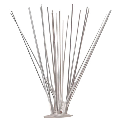 fuglepigge i 5 rækker sæt med 10 stk. 5 m rustfrit stål