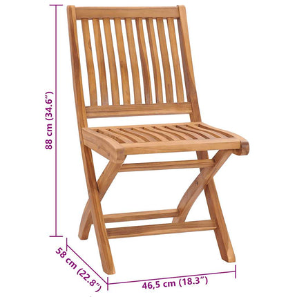havestole 2 stk. med beige hynder massivt teaktræ