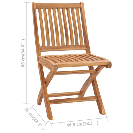 havestole 2 stk. med beige hynder massivt teaktræ