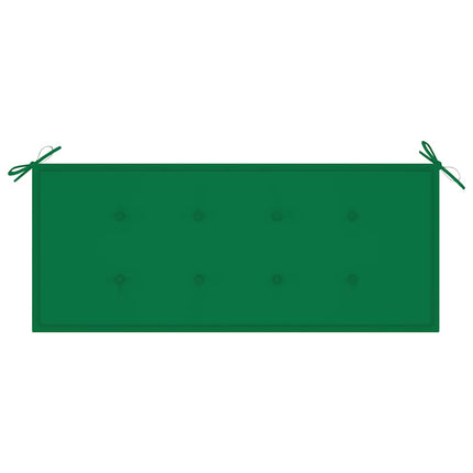foldbar havebænk med hynde 118 cm bambus