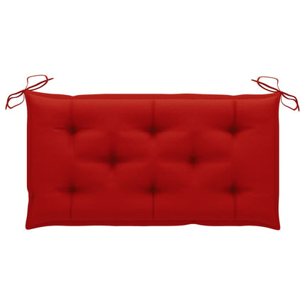 2-personers gyngesofa med palmeblade og hynde 202 cm bambus