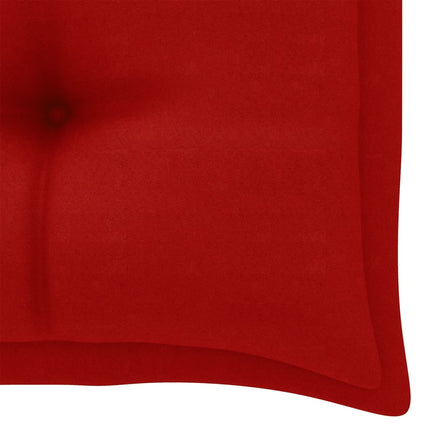 2-personers gyngesofa med palmeblade og hynde 202 cm bambus