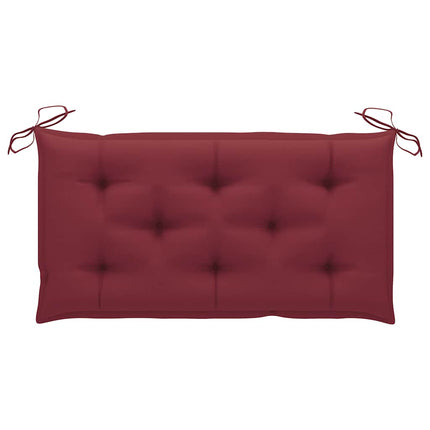 2-personers gyngesofa med palmeblade og hynde 202 cm bambus