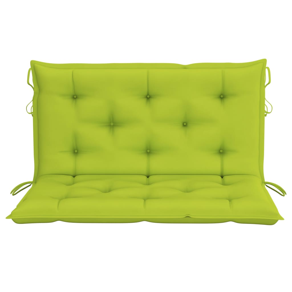 2-personers gyngesofa med palmeblade og hynde 202 cm bambus