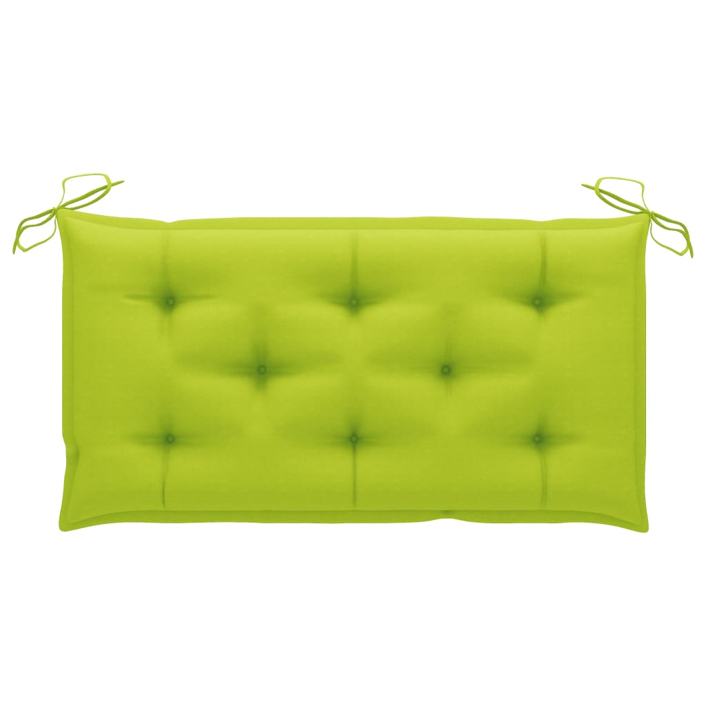 2-personers gyngesofa med palmeblade og hynde 202 cm bambus