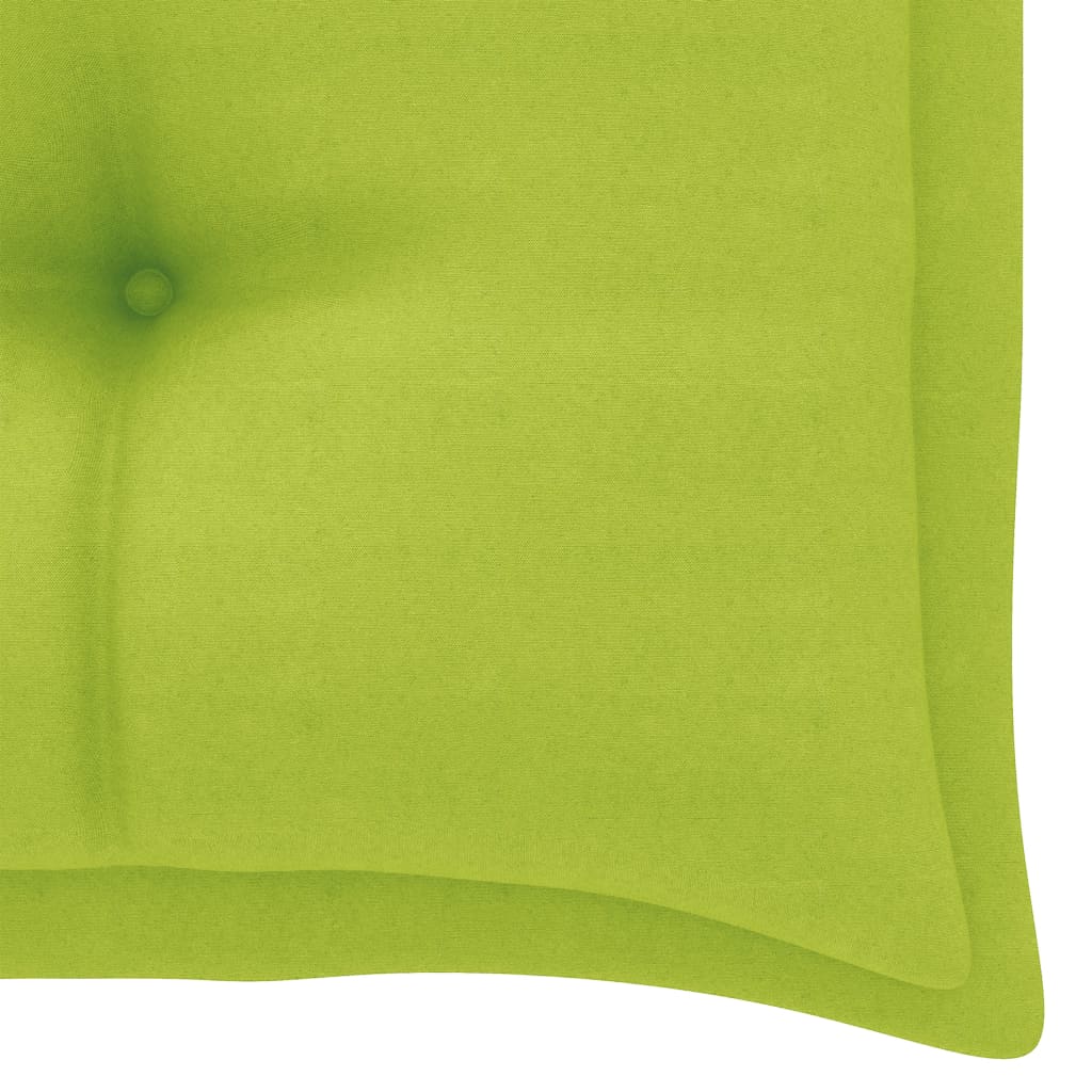 2-personers gyngesofa med palmeblade og hynde 202 cm bambus