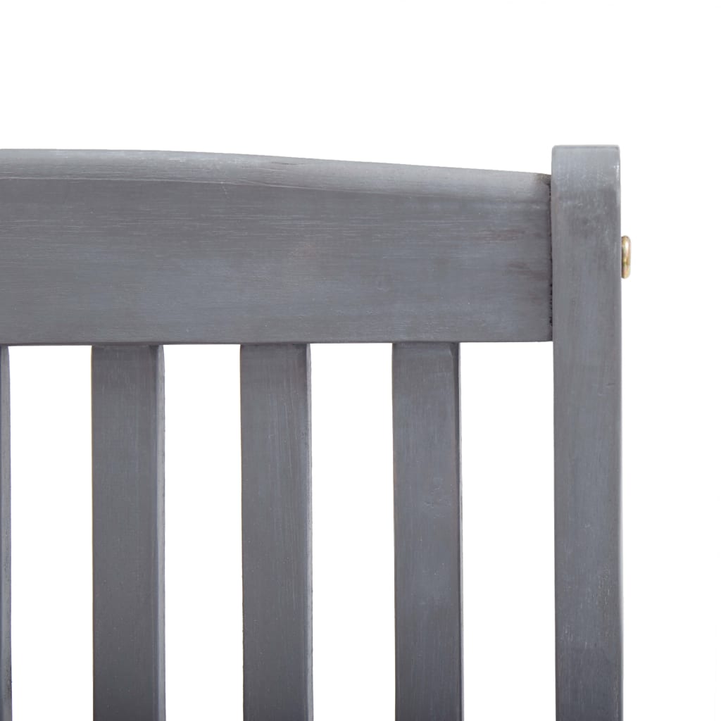foldbare havestole 4 stk. med hynder massivt akacietræ