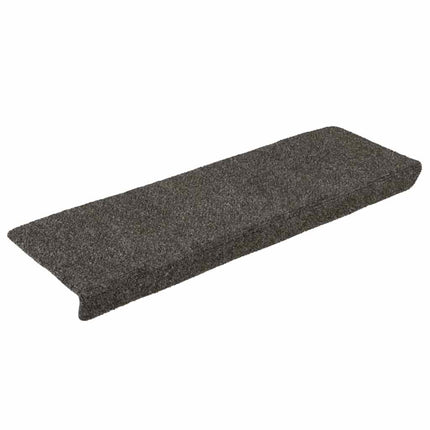 trappemåtter selvklæbende 15 stk. 65x21x4 cm antracit rektangulær kant