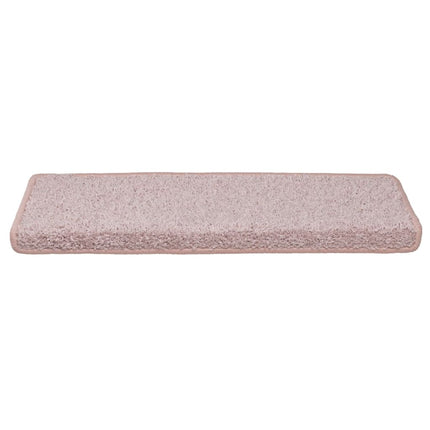 trappemåtter 15 stk. 65x21x4 cm lyserød rektangulær kant