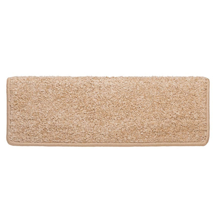 trappemåtter 15 stk. 65x21x4 cm guld rektangulær kant