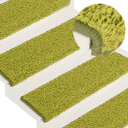 trappemåtter 15 stk. 65x21x4 cm grønne rektangulære kant
