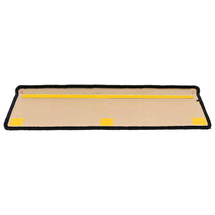 selvklæbende trappemåtter 15 stk. 65x21x4 cm sort og grå