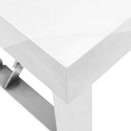 foldbart arbejdsbord til køkken 120x60x80 cm rustfrit stål