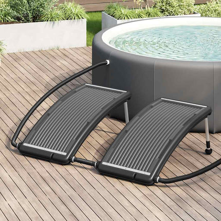 solvarmere til pool 2 stk. 110x65 cm buet