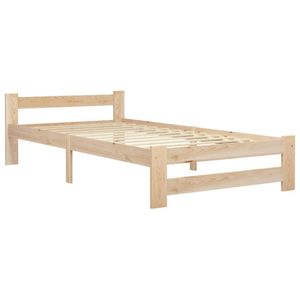 sengestel 100x200 cm massivt fyrretræ