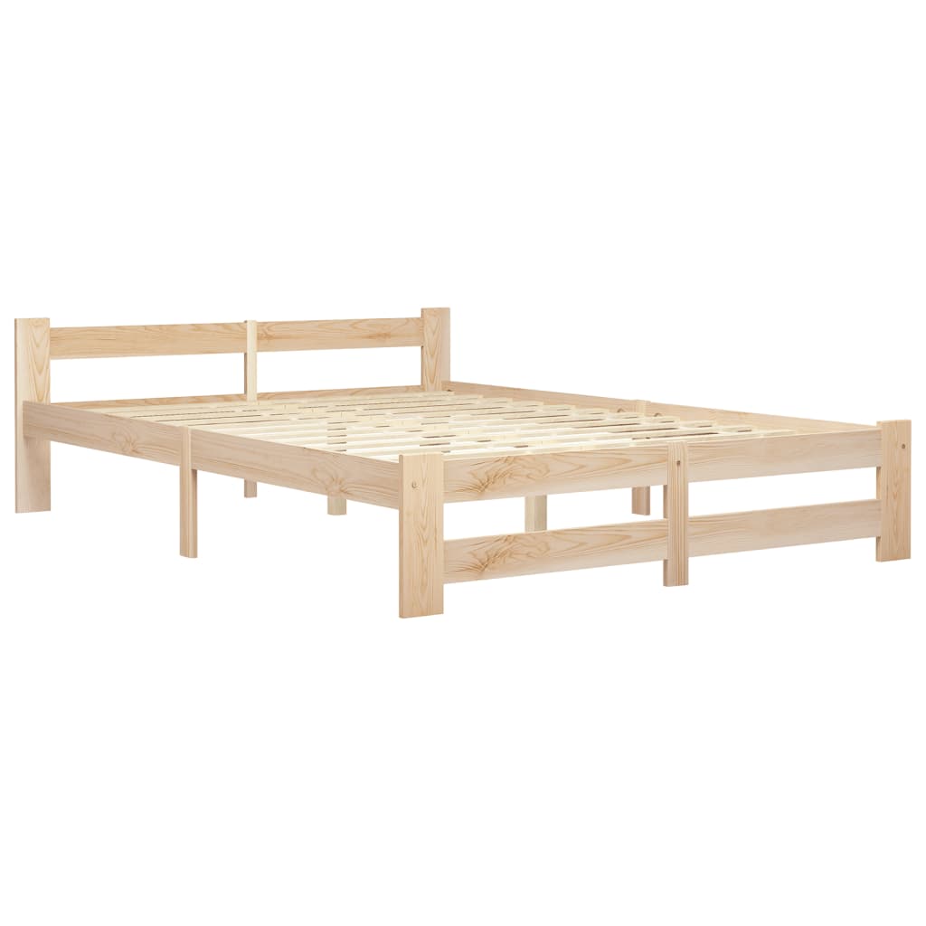 sengestel 120x200 cm massivt fyrretræ