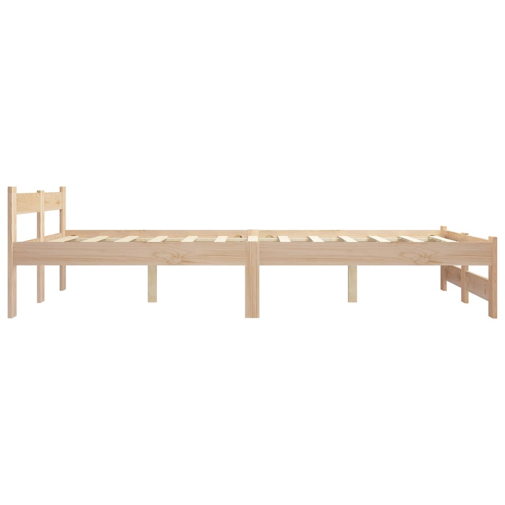 sengestel 120x200 cm massivt fyrretræ
