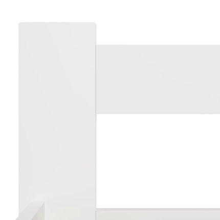 sengestel 160x200 cm massivt fyrretræ hvid