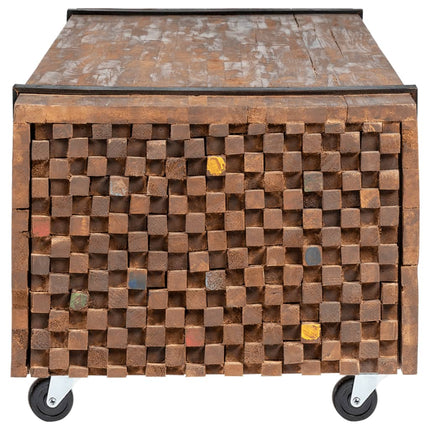 sofabord 110x45x38 cm massivt teaktræ