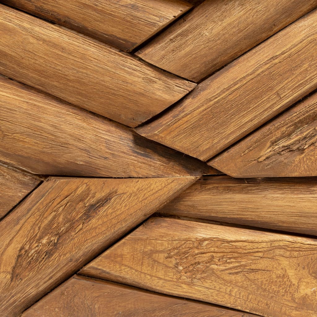 sofabord 110x35x38 cm teaktræ eroderet finish