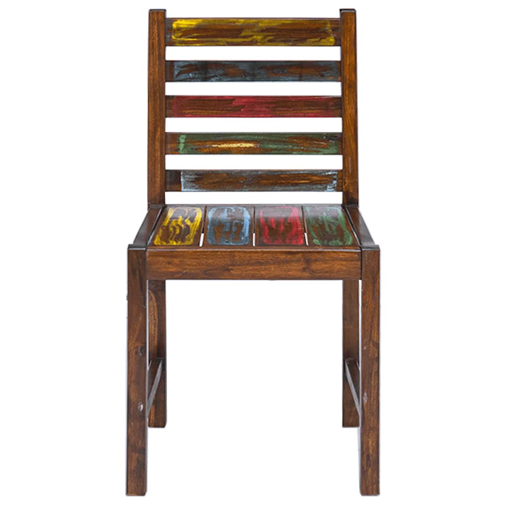 spisebordsstole 2 stk. massivt genbrugstræ