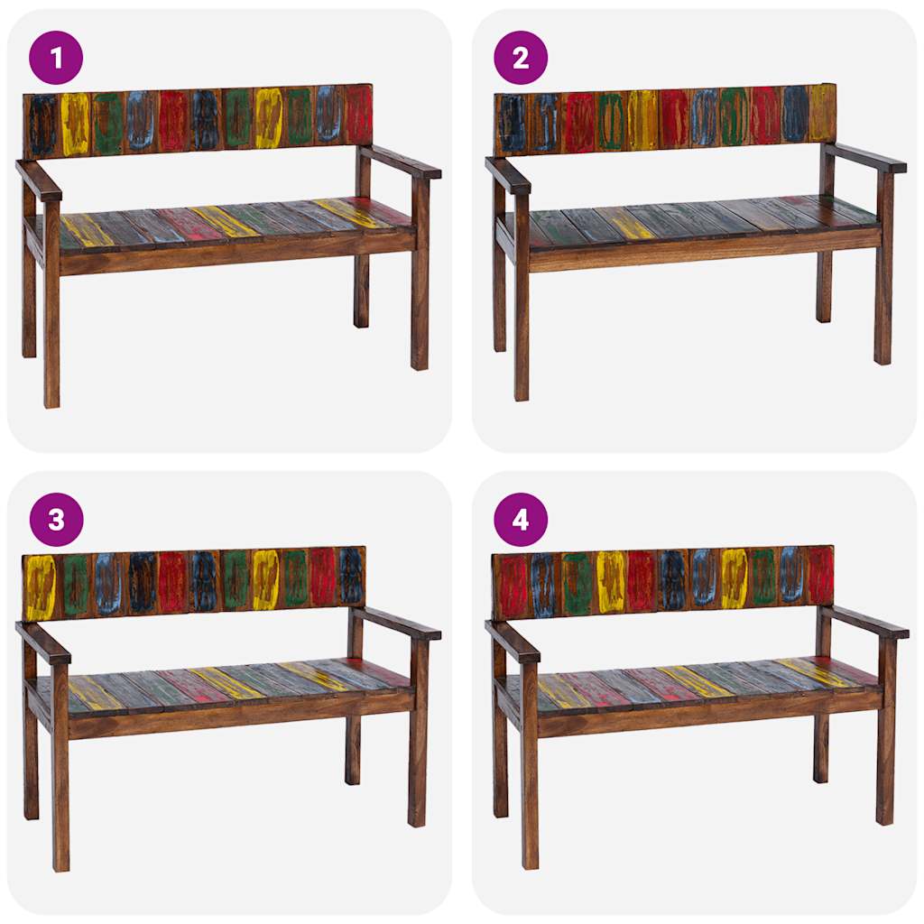 spisebordsstole 4 stk. massivt genbrugstræ