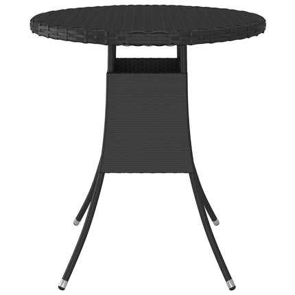 sofasæt til haven 7 dele med hynder polyrattan sort